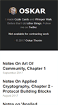 Mobile Screenshot of oskarth.com