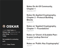 Tablet Screenshot of oskarth.com